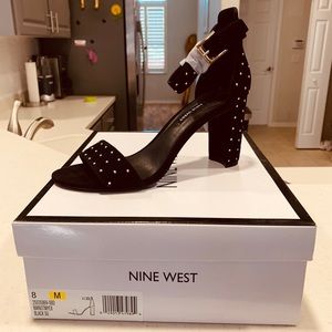 Nine West Pruce Block Sandals sz 8